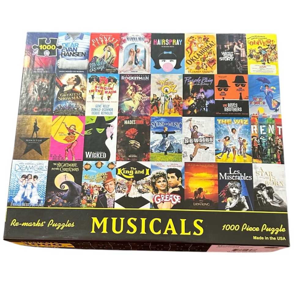 ReMARKS Musicals 1000 Piece Puzzle Wicked Hamilton DreamGirls LionKing CHICAGO
